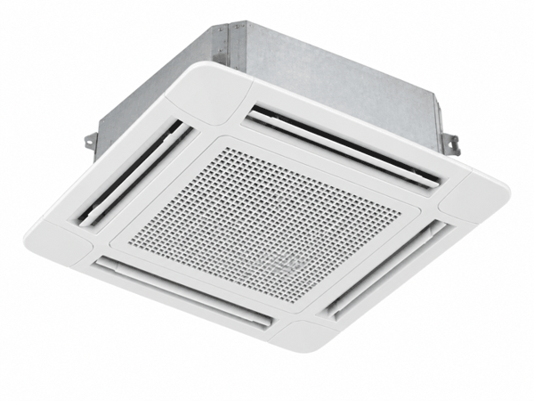 Four-way cassette fan coil - Four-way ceiling cassettes for balanced air distribution.